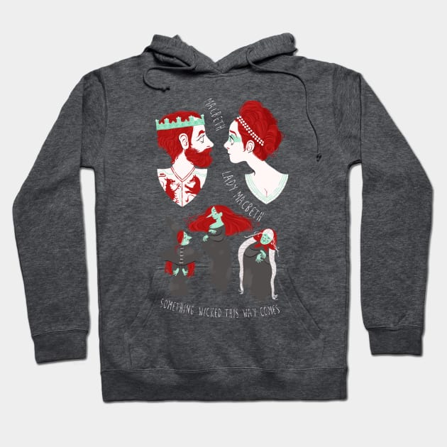 Shakespearean pattern - Macbeth Hoodie by fabiomancini